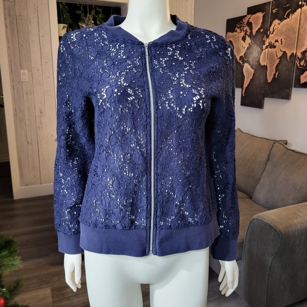 GU - Chrochet Jackets Navy Blue Jacket